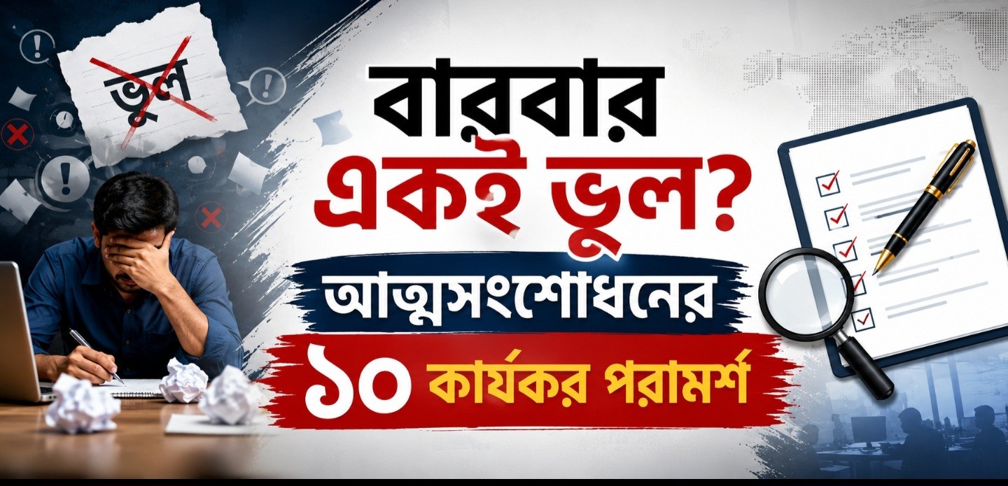 বারবার একই ভুল? আত্মসংশোধনের ১০ পরামর্শ
